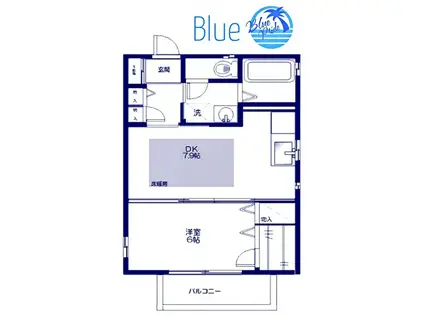 ステラート根岸(1DK/2階)の間取り写真