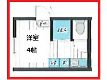 ティーエム北千住(ワンルーム/1階)の間取り写真