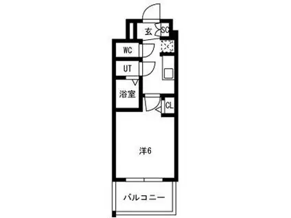 メイクスアート新栄III(1K/6階)の間取り写真