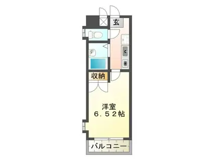 ラ・シャンブル神戸(1K/1階)の間取り写真