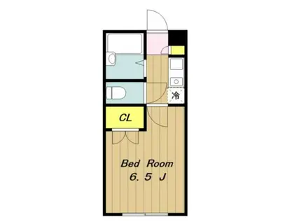 BE GLAD(1K/1階)の間取り写真