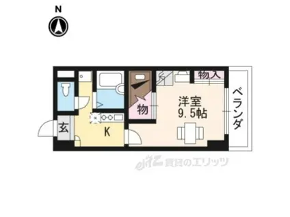 レオパレス三井田(1K/10階)の間取り写真