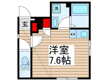 BUENA-MAISON京成小岩(ワンルーム/2階)の間取り写真