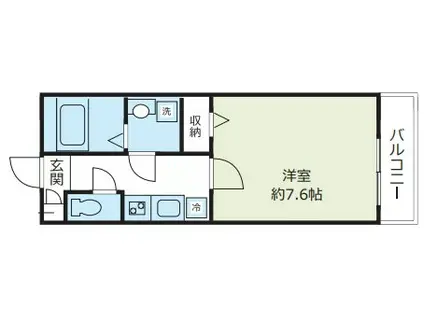 ジュピター八千代台 2(ワンルーム/2階)の間取り写真