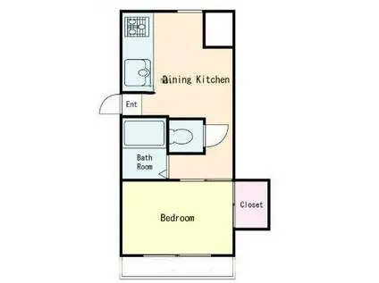 ウィン・グランデ国分(1DK/4階)の間取り写真