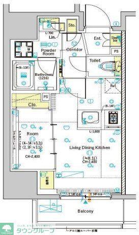 SYFORME OMIYA(1LDK/7階)の間取り写真