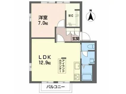 フレグランス水口(1LDK/2階)の間取り写真