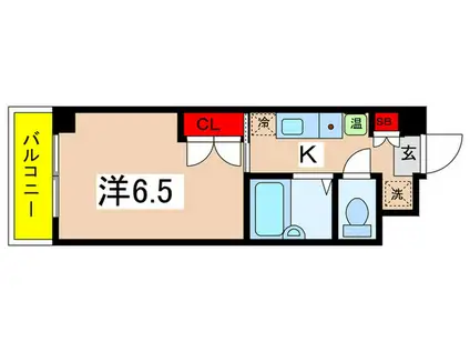 ドミトリー白根(1K/3階)の間取り写真