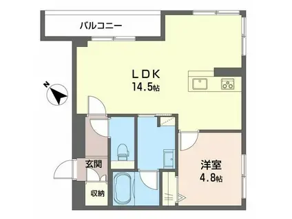 グランルミエール(1LDK/3階)の間取り写真