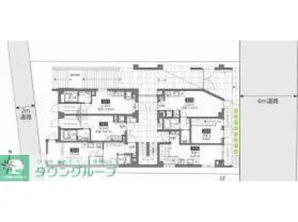 グランヒルズ中落合(1LDK/2階)の間取り写真