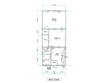 綿谷文化(2DK/2階)の間取り写真