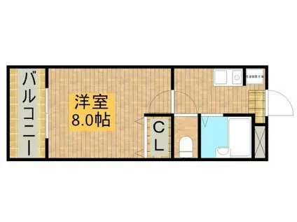 SIMPLEM シンプレム(1K/2階)の間取り写真