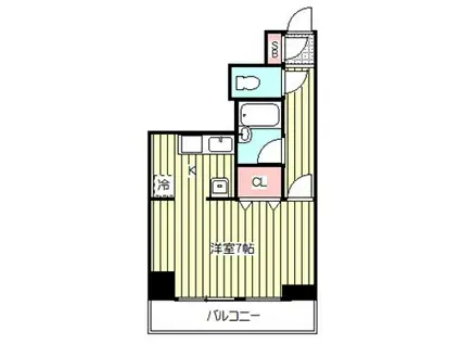 三田ベルメゾン(ワンルーム/3階)の間取り写真