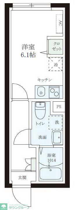 レピュア本郷レジデンス(1K/B1階)の間取り写真