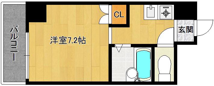 セントガーデン(1K/5階)の間取り写真