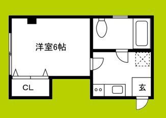 コモド天下茶屋(ワンルーム/3階)の間取り写真