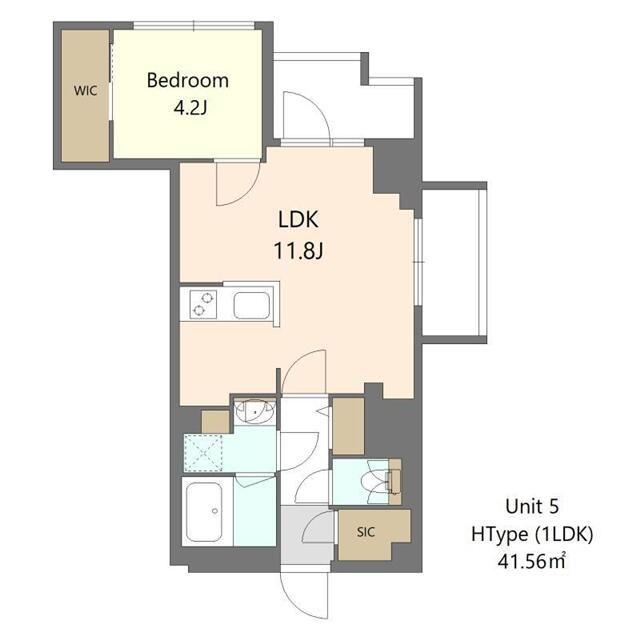 S-RESIDENCE高島平ASOLEA(1LDK/3階)の間取り写真