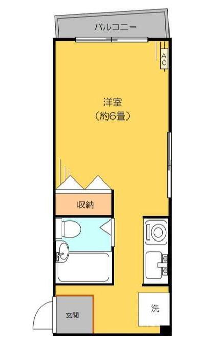 メゾン中葛西(ワンルーム/3階)の間取り写真
