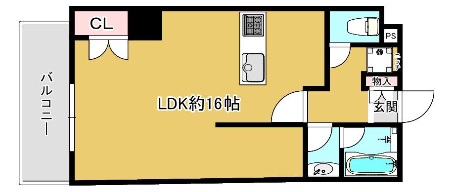 YSDビル(1K/4階)の間取り写真