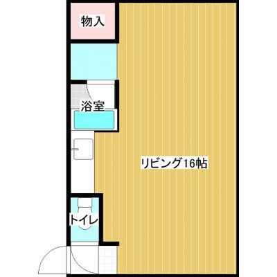 コートマリオン(1DK/2階)の間取り写真