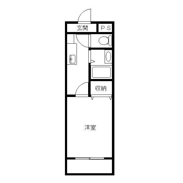 PICOーARK37(1K/1階)の間取り写真
