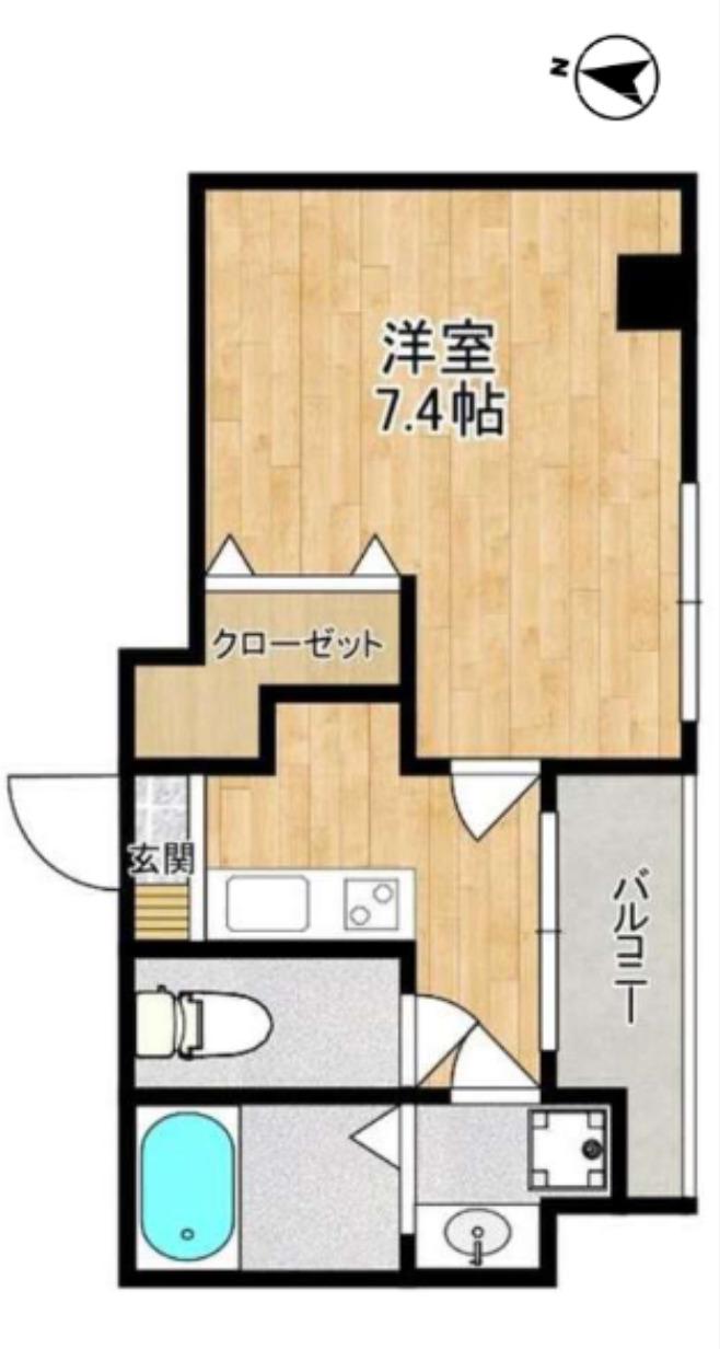 グランステージ東池袋(1K/4階)の間取り写真