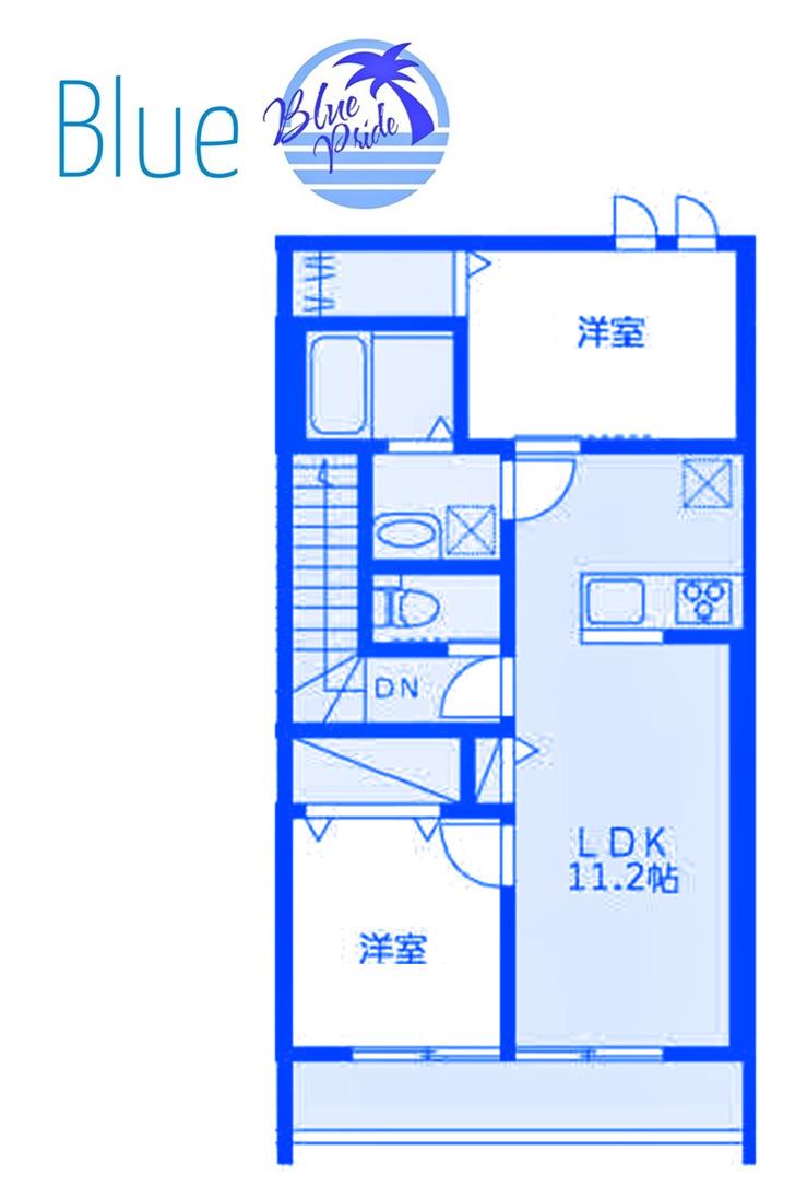 フォレスタ ミカサ(2LDK/2階)の間取り写真