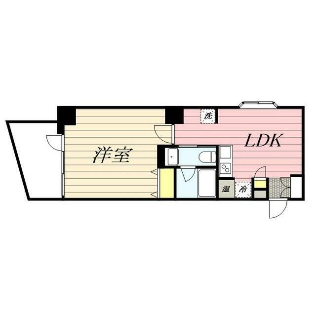 HF八丁堀レジデンスII 部屋番号0504(1DK/5階)の間取り写真