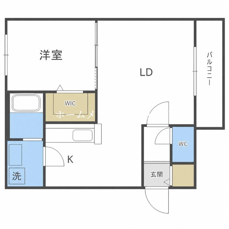 PINOT NOIR (1LDK/3階)の間取り写真