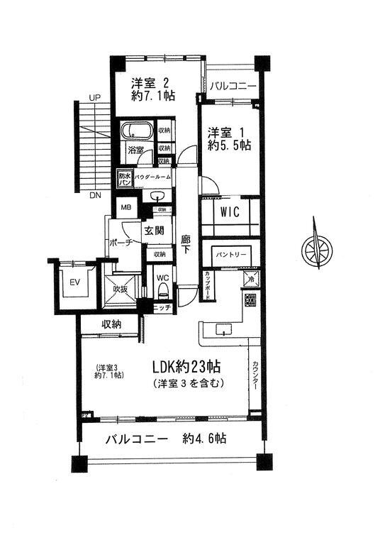 深沢ソルステージュ(3LDK/2階)の間取り写真