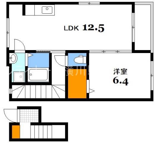 ハミングバード(1LDK/3階)の間取り写真