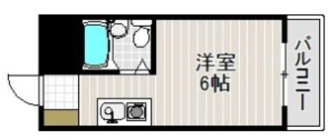メゾンビブール(ワンルーム/3階)の間取り写真