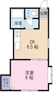 メゾンピュア(1DK/2階)の間取り写真
