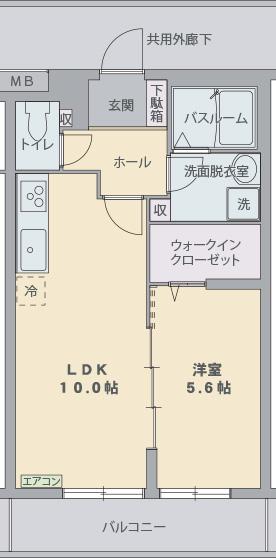 エル・フィネス下土狩(1LDK/3階)の間取り写真