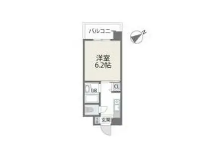 アバンダント21(1K/6階)の間取り写真