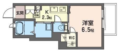 ラポール向丘(1K/1階)の間取り写真