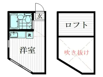 ライフピア東長崎(ワンルーム/2階)の間取り写真