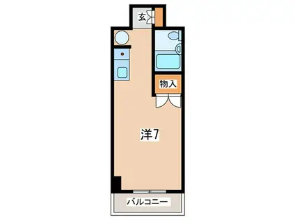 ホワイトメゾンYAMAKI(ワンルーム/4階)の間取り写真