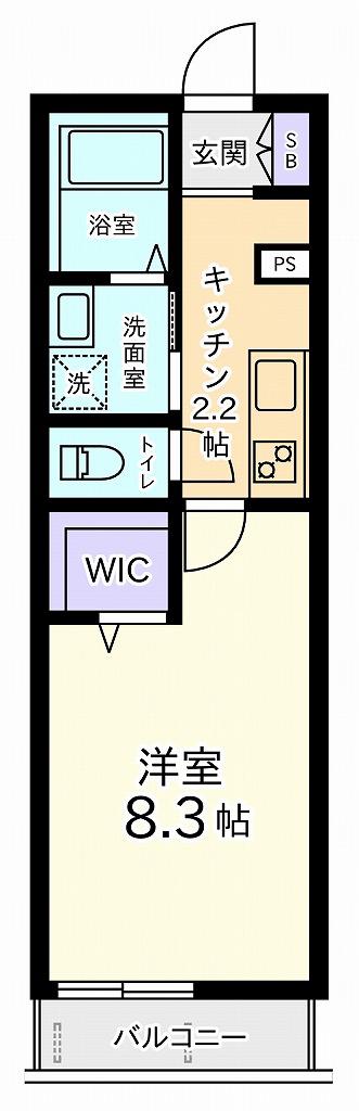 MAISON SPLENDEUR(1K/1階)の間取り写真