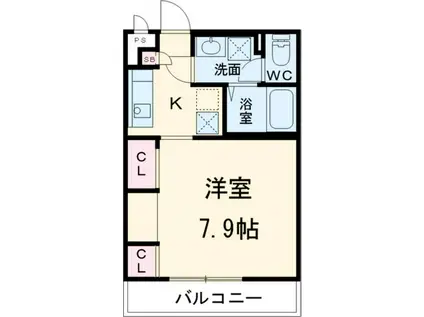 リブリ・GRAND葵(1K/2階)の間取り写真