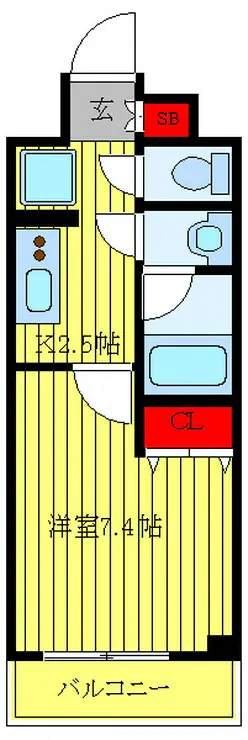 ユリカロゼ西新井 4階階 間取り