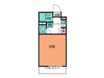 グレイス熊本壱番館(1K/2階)の間取り写真