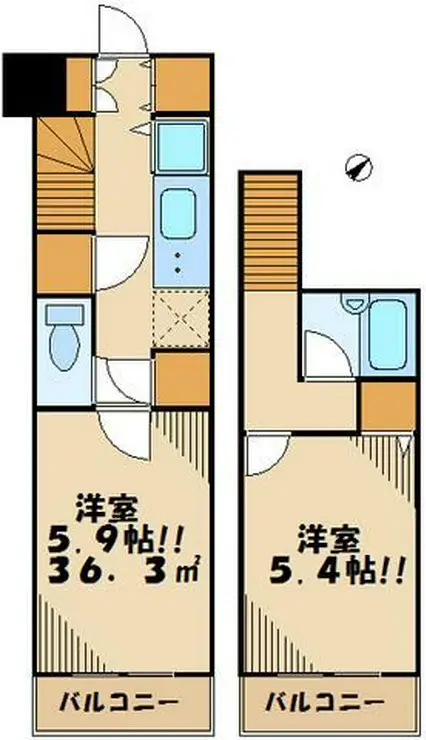 グランド・ガーラ笹塚 5階階 間取り
