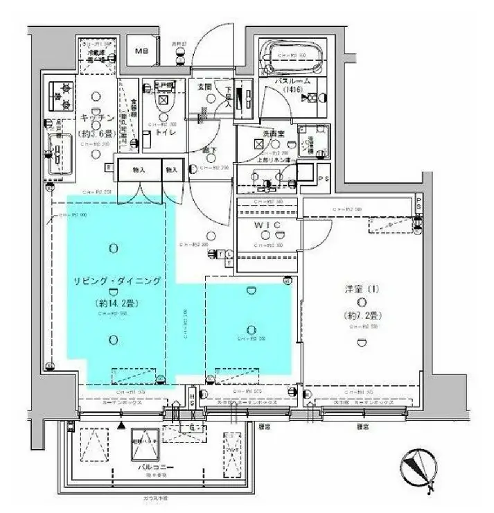 オープンレジデンシア南青山 6階階 間取り
