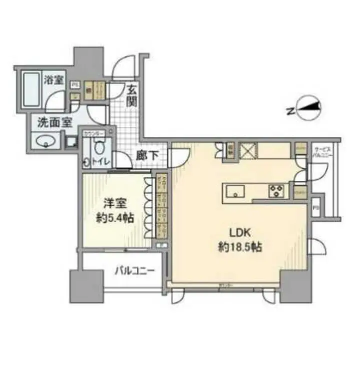 クラッシィハウス大手町ザ・スイート 8階階 間取り