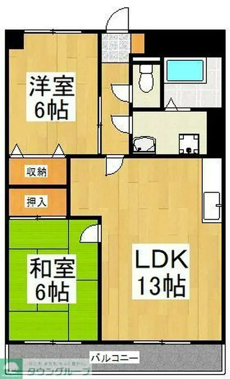 サングリーンハイツ 2階階 間取り