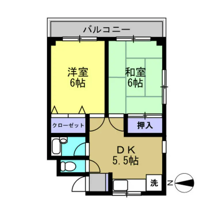 パイルハイツ 2階階 間取り