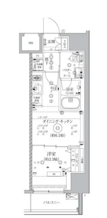 アルテシモ クレルトルテ 3階階 間取り