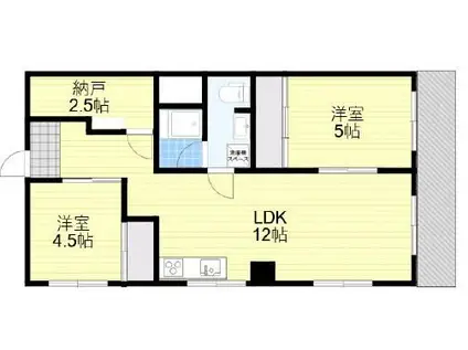 リンデンハイム白山(2SLDK/2階)の間取り写真