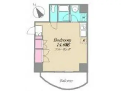 ファーストA虎ノ門(ワンルーム/7階)の間取り写真